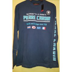 Pierre Cardin sötétkék hosszú ujjú póló