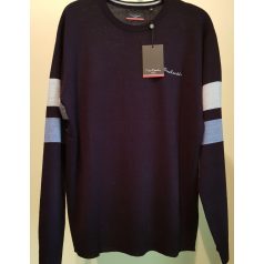 Pierre Cardin fehér-világoskék csíkkal pulóver