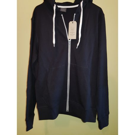 Jack & Jones fekete, kapucnis pulóver