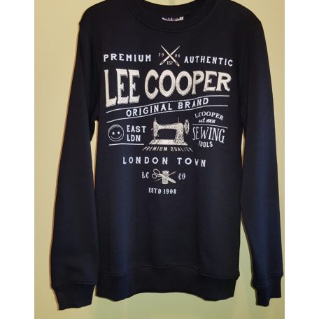 Lee Cooper fekete, fehér mintás pulóver