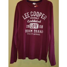 Lee Cooper bordó, mintás hosszú ujjú ing