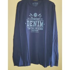 Tom Tailor navy kék hosszú ujjú póló