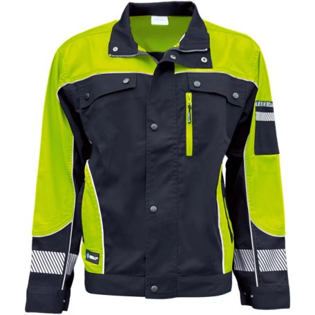 Individual 2 munkadzseki -fekete - jól láthatósági citrom /m/