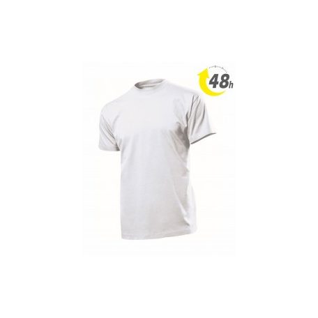 Unisex környakas póló, fehér